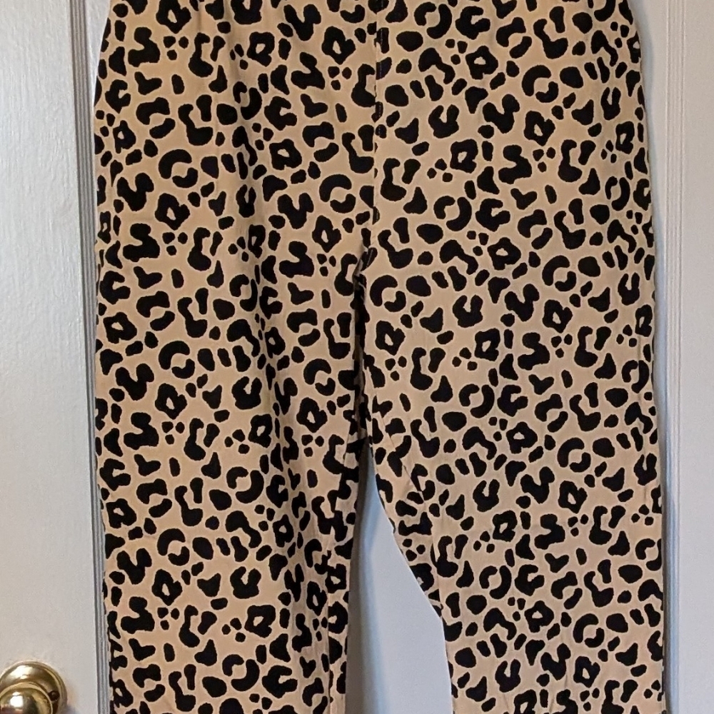 NWOT: L LuLaRoe Leopard Print Lena Work-Leisure Pants